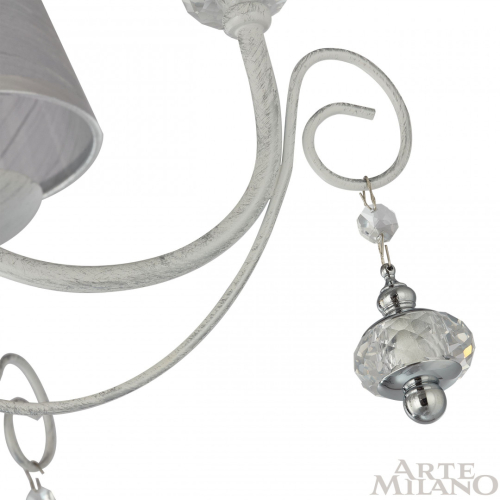 Подвесная люстра Arte Milano 347620/8 WT+SL изображение в интернет-магазине Cramer Light фото 5