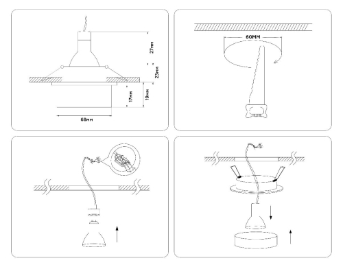 Встраиваемый светильник Ambrella Light Acrylic Frost TN1302 изображение в интернет-магазине Cramer Light фото 7