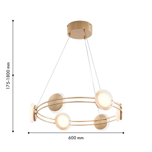 Подвесная люстра Favourite Yo-yo 4334-6P изображение в интернет-магазине Cramer Light фото 2