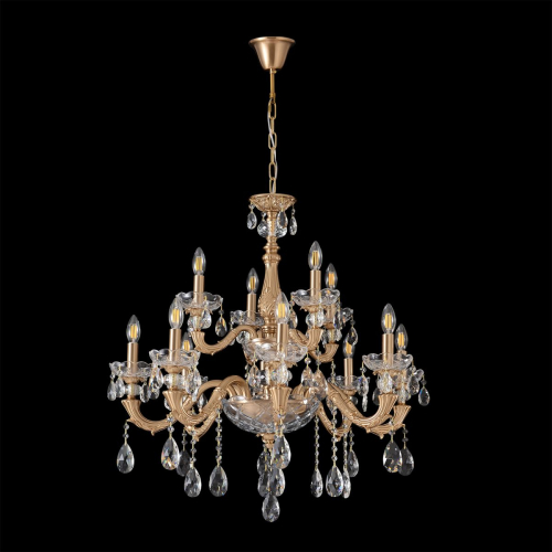 Подвесная люстра Crystal Lux ELIZABETH SP8+4 BRASS изображение в интернет-магазине Cramer Light фото 4