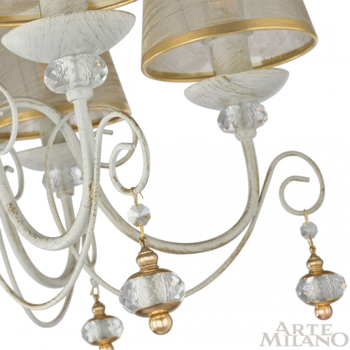 Подвесная люстра Arte Milano 347620/6 WT+G изображение в интернет-магазине Cramer Light фото 6