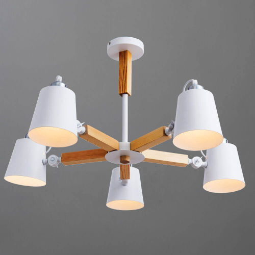 Потолочная люстра Arte Lamp A7141PL-5WH изображение в интернет-магазине Cramer Light фото 4