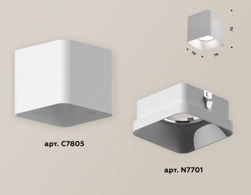 Накладной светильник Ambrella Light Techno XS7805001 (C7805, N7701) изображение в интернет-магазине Cramer Light фото 4