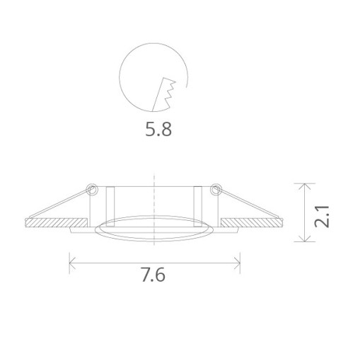 Встраиваемый светильник ARTE Lamp A2103PL-1CC изображение в интернет-магазине Cramer Light фото 2