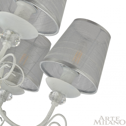 Подвесная люстра Arte Milano 347620/8 WT+SL изображение в интернет-магазине Cramer Light фото 6