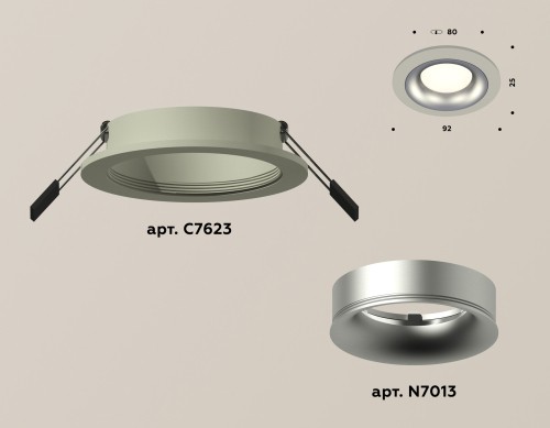 Встраиваемый светильник Ambrella Light Techno XC7623004 (C7623, N7013) изображение в интернет-магазине Cramer Light фото 2