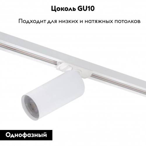 Светильник на шине Denkirs DK6202-WH изображение в интернет-магазине Cramer Light фото 2