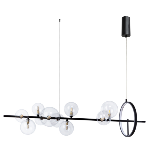 Подвесная люстра Arte Lamp Saturn A7790SP-50BK изображение в интернет-магазине Cramer Light