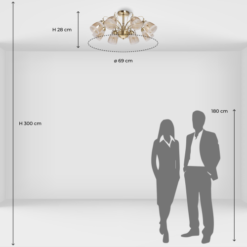 Люстра на штанге De Markt Блеск 315016208 изображение в интернет-магазине Cramer Light фото 11