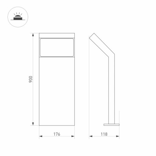 Садовый светильник Arlight Lgd-ecran-boll 029992 дополнительное фото фото 2