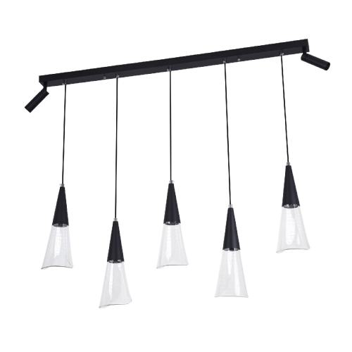 Подвесная люстра LED4U L7105-7 BK изображение в интернет-магазине Cramer Light