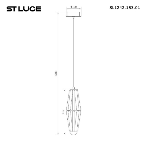 Подвесной светильник ST Luce Ciara SL1242.153.01 изображение в интернет-магазине Cramer Light фото 4