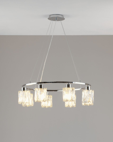 Подвесная люстра Moderli Prismique V11708-8P изображение в интернет-магазине Cramer Light фото 3