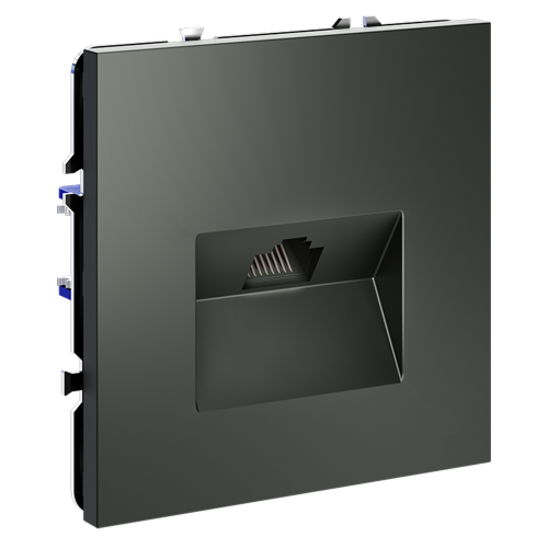 Розетка компьютерная Voltum S70 VLS060106 (титан) дополнительное фото фото 4