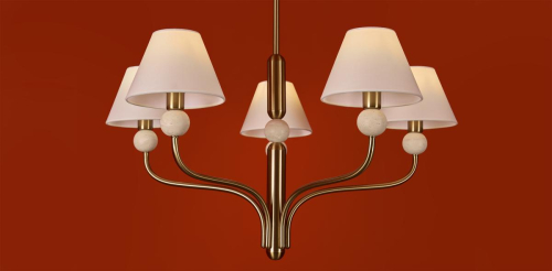 Люстра на штанге Freya Aurelia FR2058PL-05BS изображение в интернет-магазине Cramer Light фото 12