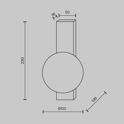 Настенный светильник Maytoni Lunella MOD470WL-01BS изображение в интернет-магазине Cramer Light фото 7
