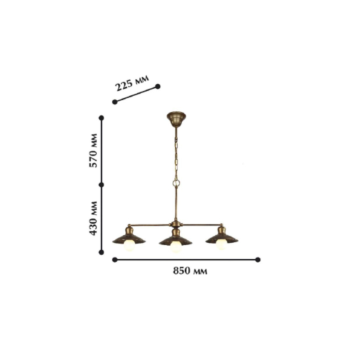 Подвесной светильник Favourite Magrib 1214-3P1 изображение в интернет-магазине Cramer Light фото 2