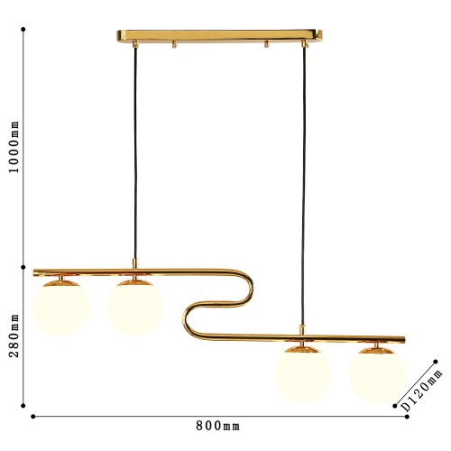 Подвесная люстра F-Promo Collana 4037-4P изображение в интернет-магазине Cramer Light фото 3