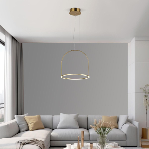 Подвесной светильник Eurosvet Over 90322/1 латунь a064959 изображение в интернет-магазине Cramer Light фото 4