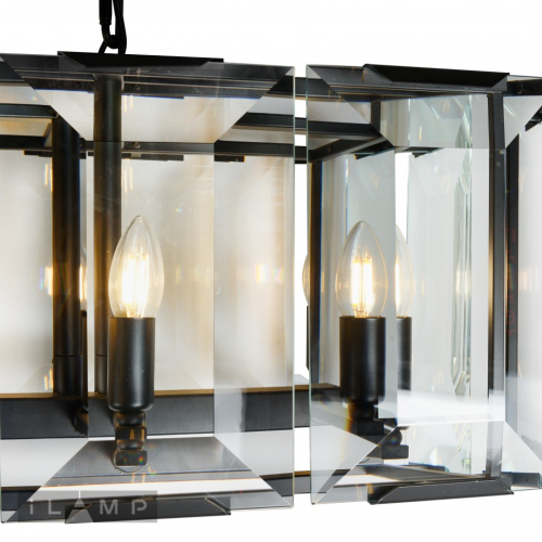 Подвесная люстра iLamp Panorama 6109L-100 BK изображение в интернет-магазине Cramer Light фото 3