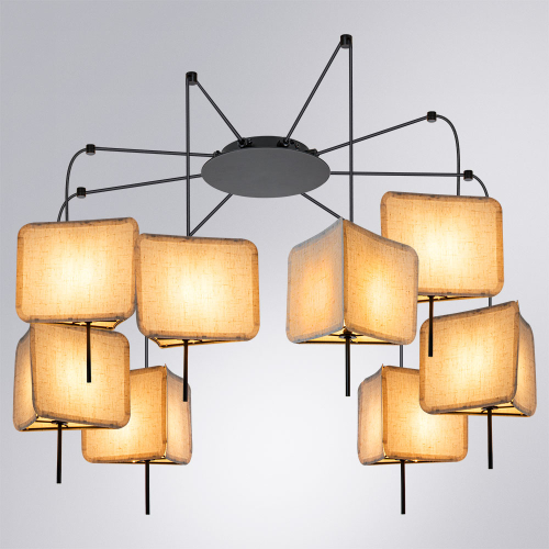 Подвесная люстра Arte Lamp Trixie A7084SP-8BK изображение в интернет-магазине Cramer Light фото 2