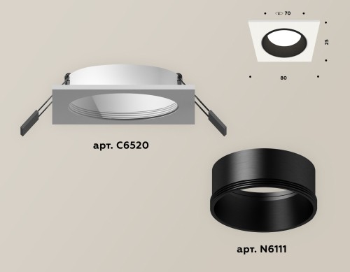 Встраиваемый светильник Ambrella Light Techno XC6520002 (C6520, N6111) изображение в интернет-магазине Cramer Light фото 2