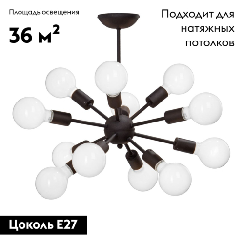 Потолочная люстра Vitaluce V3865/12PL изображение в интернет-магазине Cramer Light фото 2