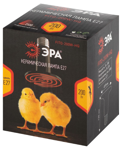 Инфракрасная лампа Эра FITO-200W-НQ Б0059885 изображение в интернет-магазине Cramer Light фото 9