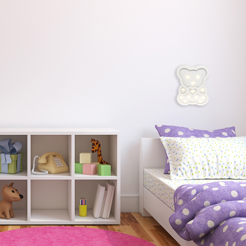 Светодиодный ночник Apeyron Мишка теплый белый 2хААА МДФ 12-176 изображение в интернет-магазине Cramer Light фото 5