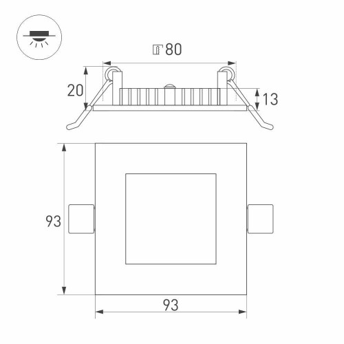 Светодиодная панель Arlight DL 020123 изображение в интернет-магазине Cramer Light фото 5