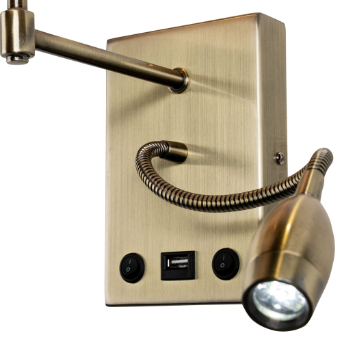 Бра Arte Lamp ELBA A2581AP-2AB дополнительное фото фото 4