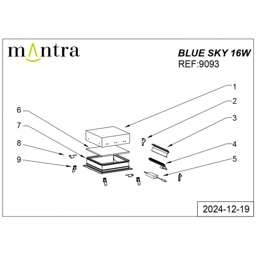 Встраиваемый светильник Mantra Blue Sky 9093 изображение в интернет-магазине Cramer Light фото 8
