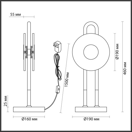 Настольный светильник Odeon Light Magnet 5407/12TL изображение в интернет-магазине Cramer Light фото 6