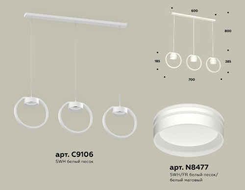 Подвесной светильник Ambrella Light Traditional (C9106, N8477) XB9106154 изображение в интернет-магазине Cramer Light фото 2