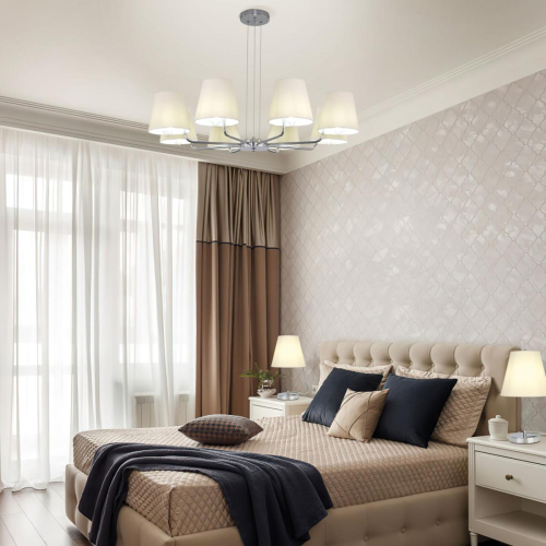 Подвесная люстра Eurosvet Amaretto 60155/8 хром a065003 изображение в интернет-магазине Cramer Light фото 2