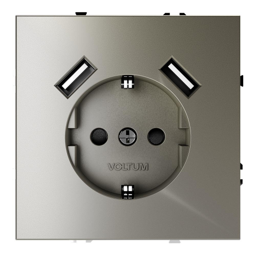 Розетка с USB, А+А Voltum S70 VLS040404 дополнительное фото