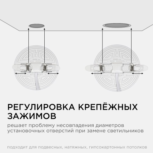 Встраиваемая светодиодная панель безрамочная Apeyron FLP 06-106 изображение в интернет-магазине Cramer Light фото 8