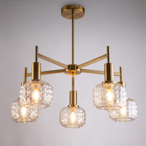 Люстра на штанге Freya Fero FR5366CL-05BS изображение в интернет-магазине Cramer Light фото 6