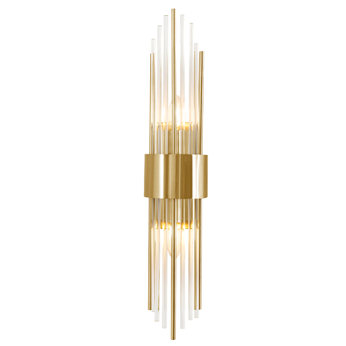 Настенный светильник Crystal Lux ATENTO AP2 BRASS/TRANSPARENTE изображение в интернет-магазине Cramer Light фото 2