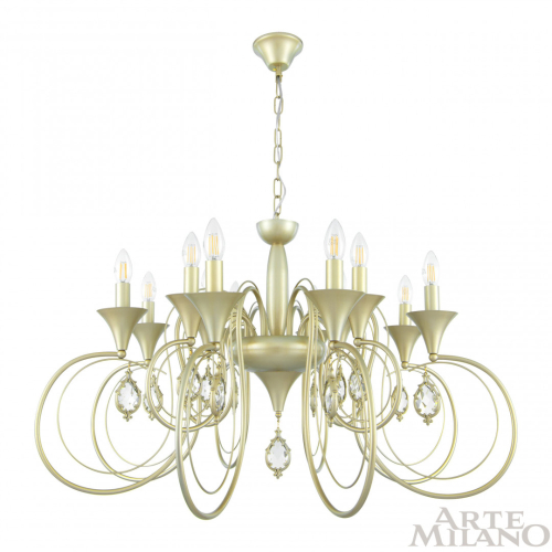Подвесная люстра Arte Milano 349920/8-4 CG изображение в интернет-магазине Cramer Light фото 3
