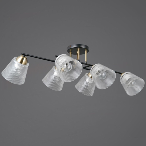 Потолочная люстра Illumico IL0845-6CSQ-25BKAB ELITE изображение в интернет-магазине Cramer Light