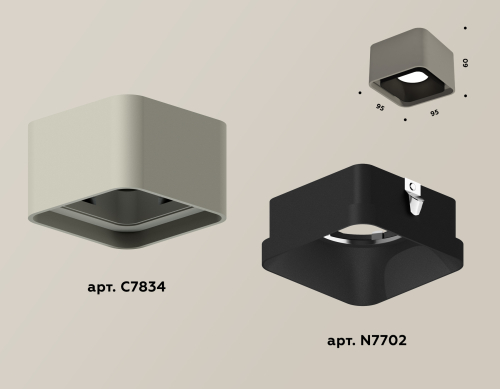 Накладной светильник Ambrella Light Techno XS7834002 изображение в интернет-магазине Cramer Light фото 4