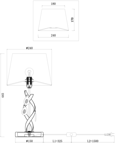 Настольная лампа Freya Monique FR2001TL-01G изображение в интернет-магазине Cramer Light фото 3