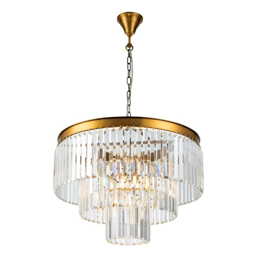 Подвесная люстра iLamp Triumph 7383/8P Brass изображение в интернет-магазине Cramer Light фото 5
