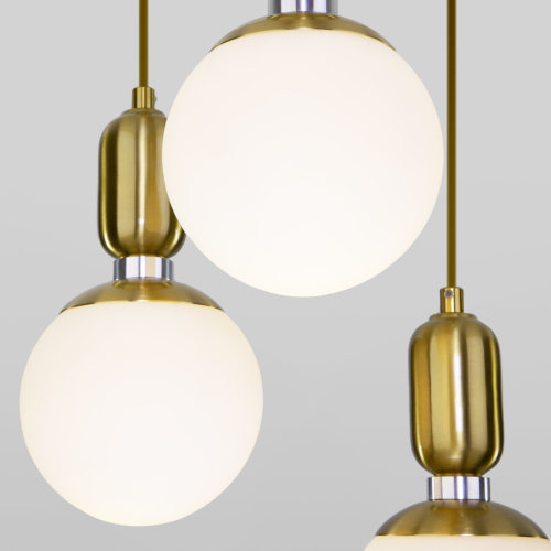 Подвесной светильник Eurosvet Bubble 50151/3 латунь изображение в интернет-магазине Cramer Light фото 3