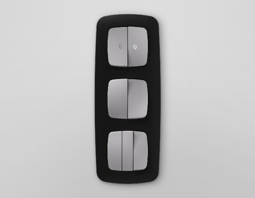 Лицевая панель для выключателя трехклавишного Ambrella Volt Omega OP5050 дополнительное фото фото 2