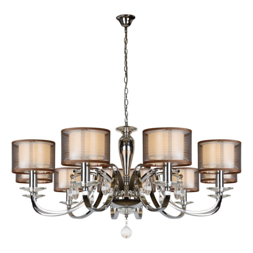 Подвесная люстра iLamp Mario RM16001/10CR изображение в интернет-магазине Cramer Light