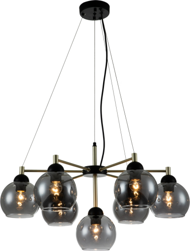 Подвесная люстра Indigo Grappoli 11029/7P Black V000216 изображение в интернет-магазине Cramer Light фото 2