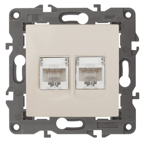 Розетка 2хRJ45 Эра 14-3108-02 Б0034309 дополнительное фото
