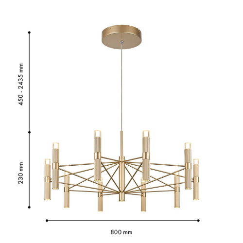 Подвесная люстра Favourite Blick 4759-10P изображение в интернет-магазине Cramer Light фото 2